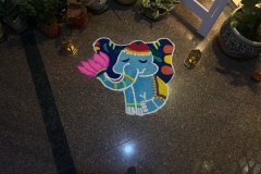 Elefanten-Rangoli